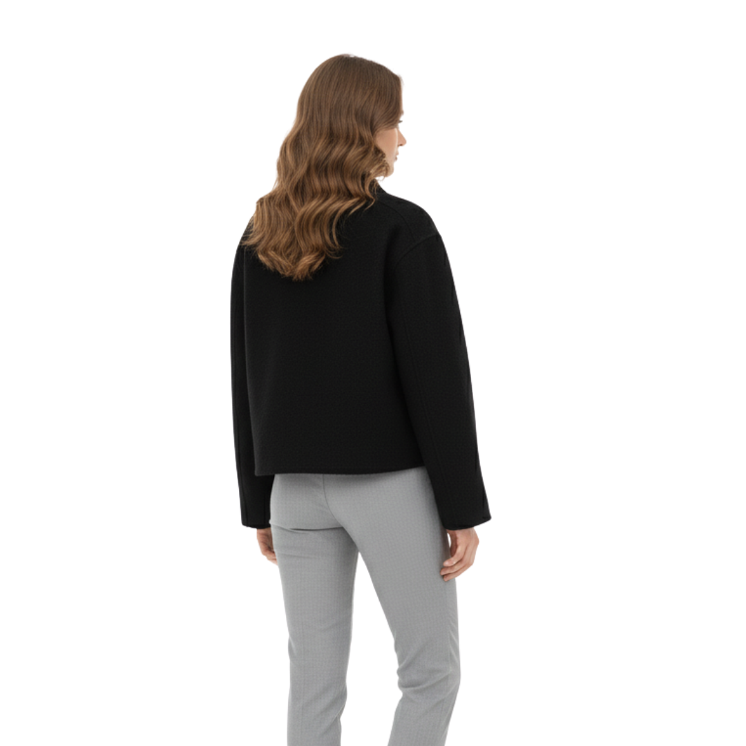 Women’s Zip-Up Fleece Jacket – Westmere SoftWool Pocket Coat