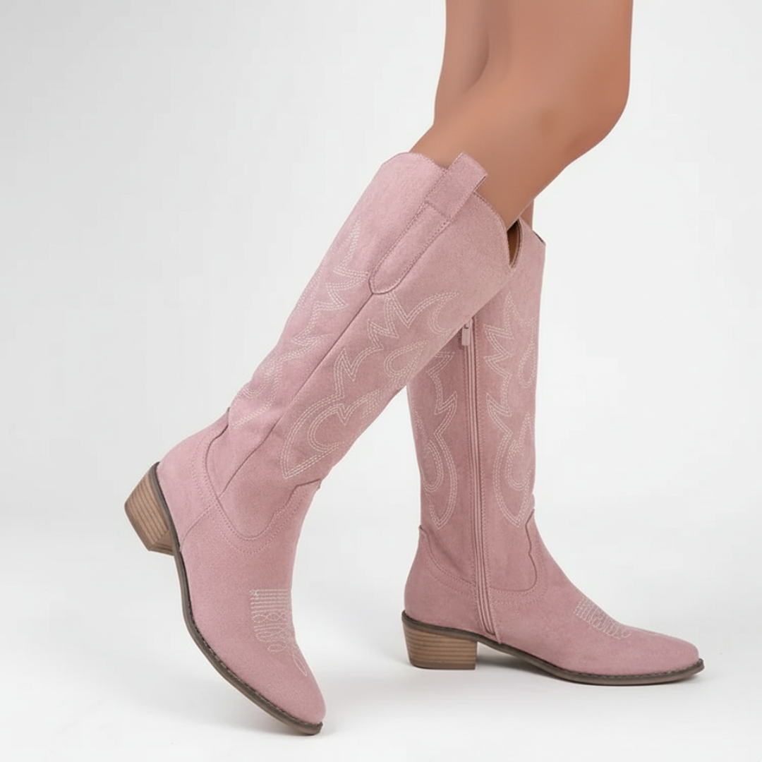 Boots Cowboy for Women – Sierra Embroidered Knee-High Boots
