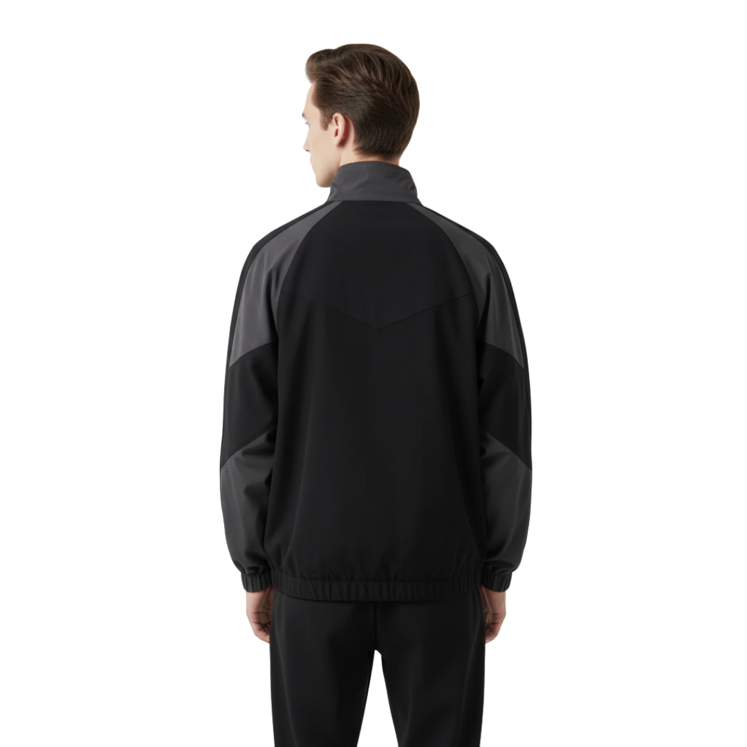 Men’s Lightweight Windbreaker Jacket – Varsity-Style Shell