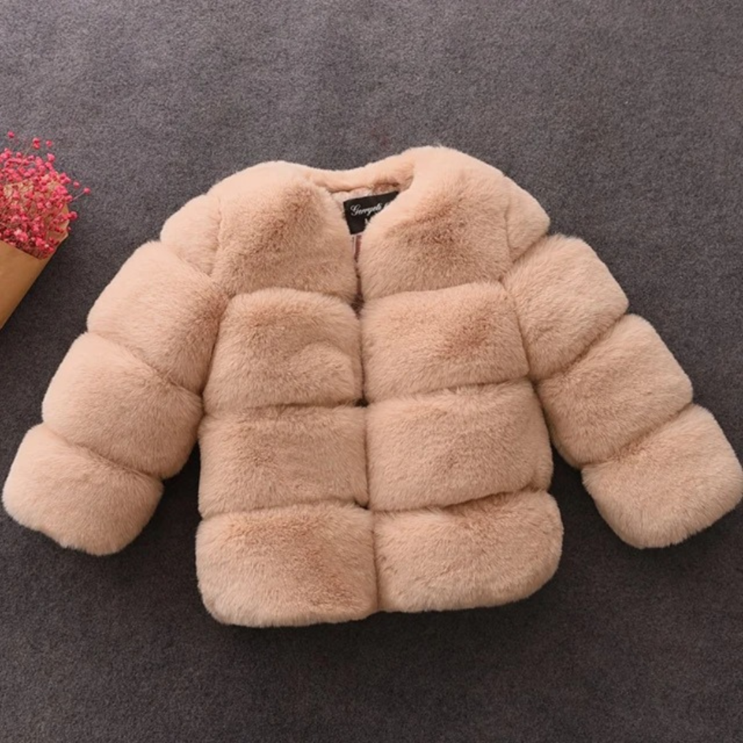 Baby Jacket – SnowBlush Faux Fur Children’s Winter Coat