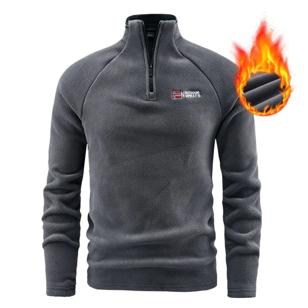 Half Zip Fleece for Men – AlpineCore Thermal Pullover
