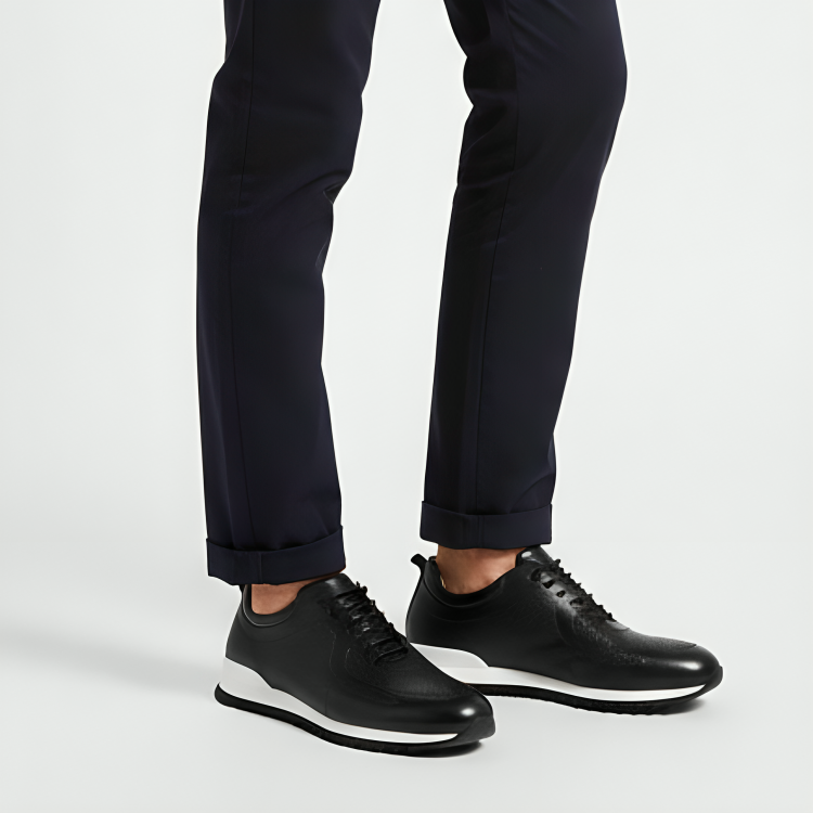 Nordspur | Genuine Leather Lace Up Sneaker