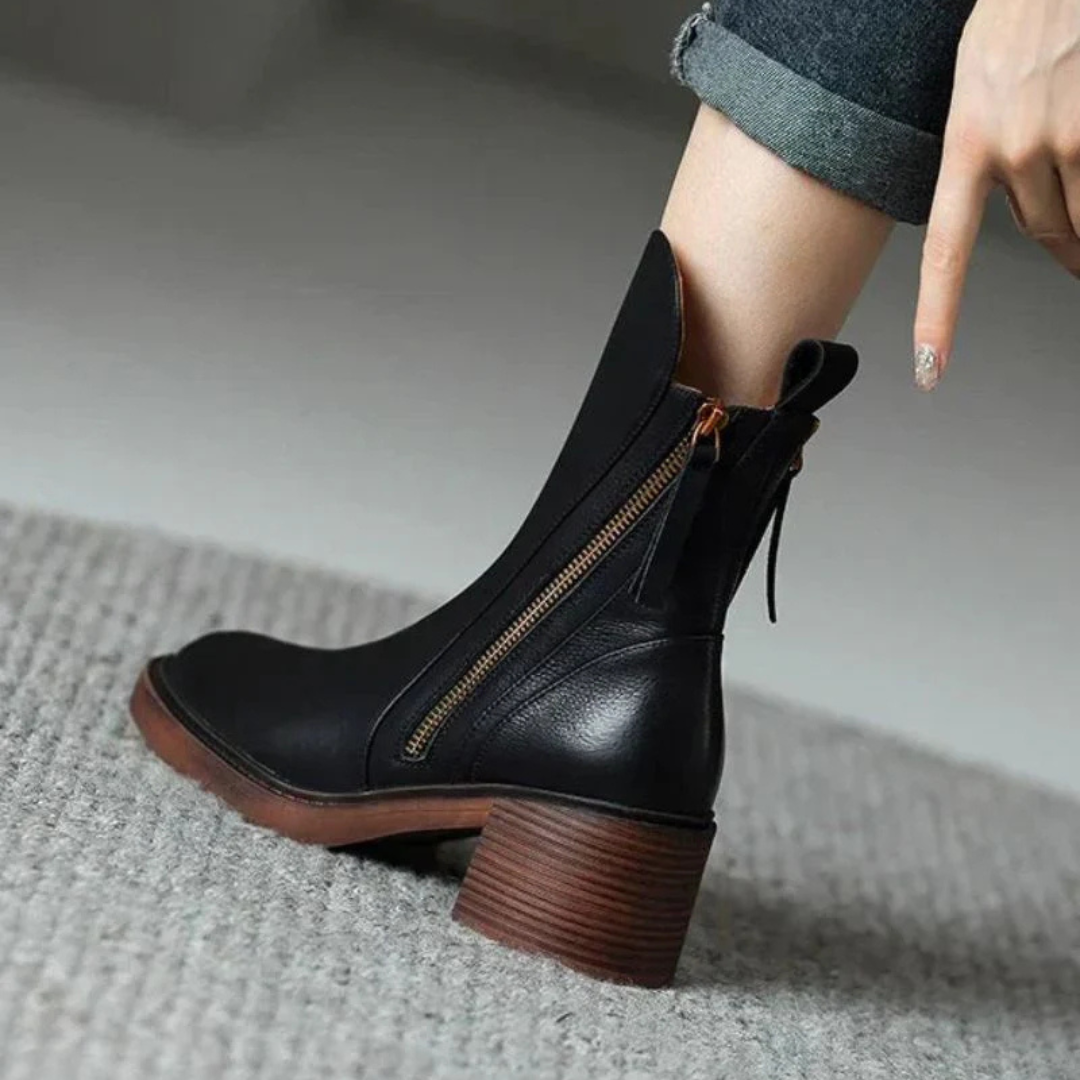 Ankle Boots with Block Heel – Alderlyn Boots