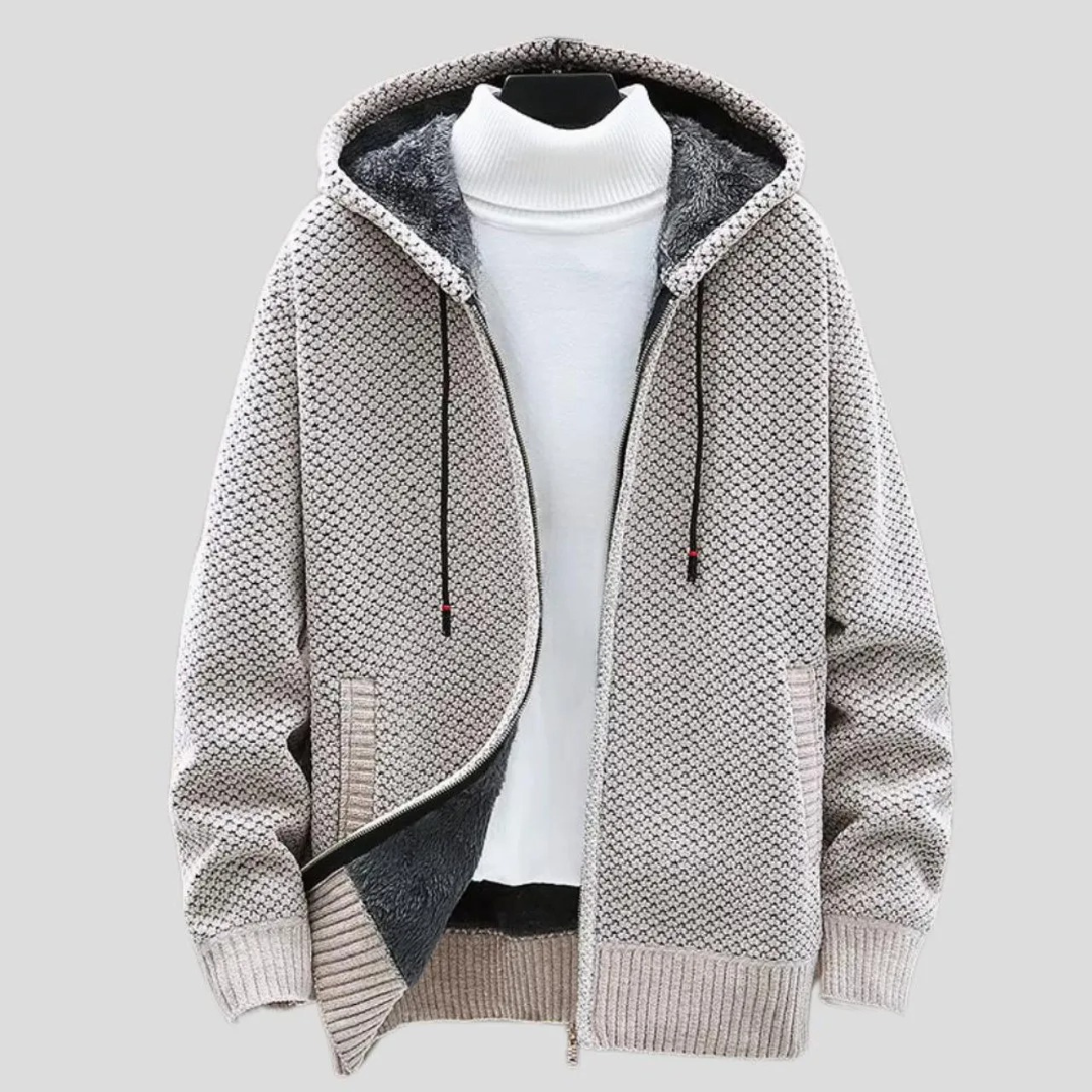Women's Hooded Zip-Up Fleece Sweater – EmberKnit Vest Jacket