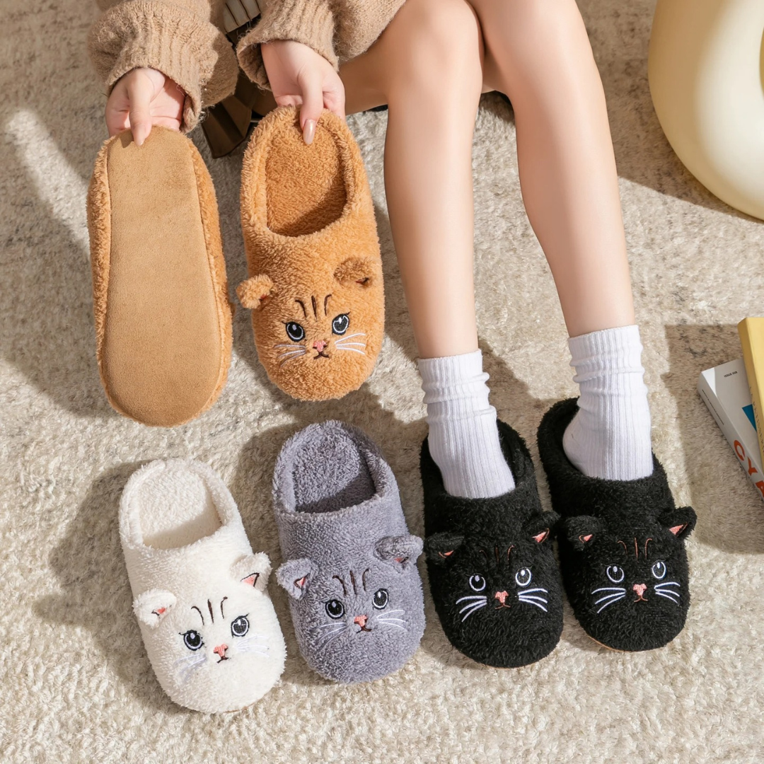 Slipper – CozyWhisker Cat Face Indoor Slippers