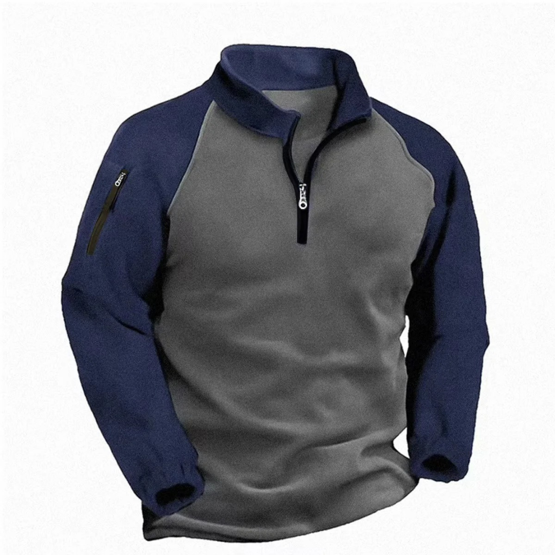 Half Zip Fleece Pullover – ColdCore Patch Hoodie