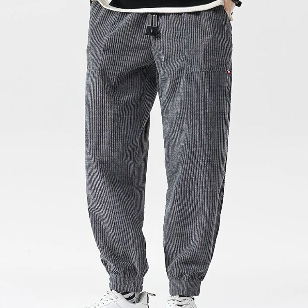 Fleece Joggers for Men – CorduEase Thermal Harem Trousers