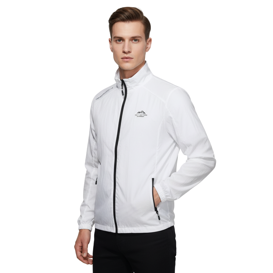 Men’s Lightweight UV-Protective Jacket – Windproof Summer Outdoor Windbreaker