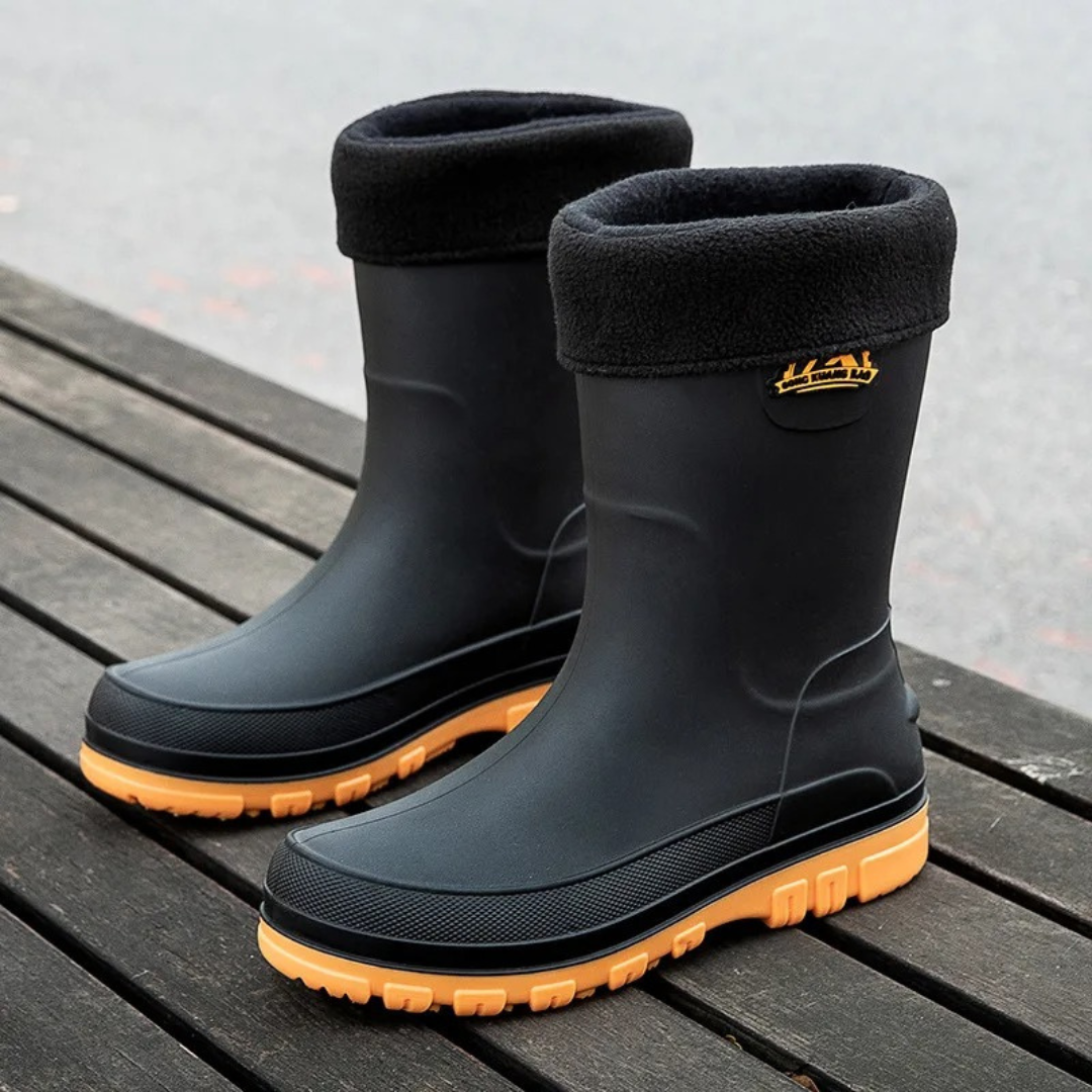 Rain Boots for Men – StormTread Mid-Calf Waterproof Boots