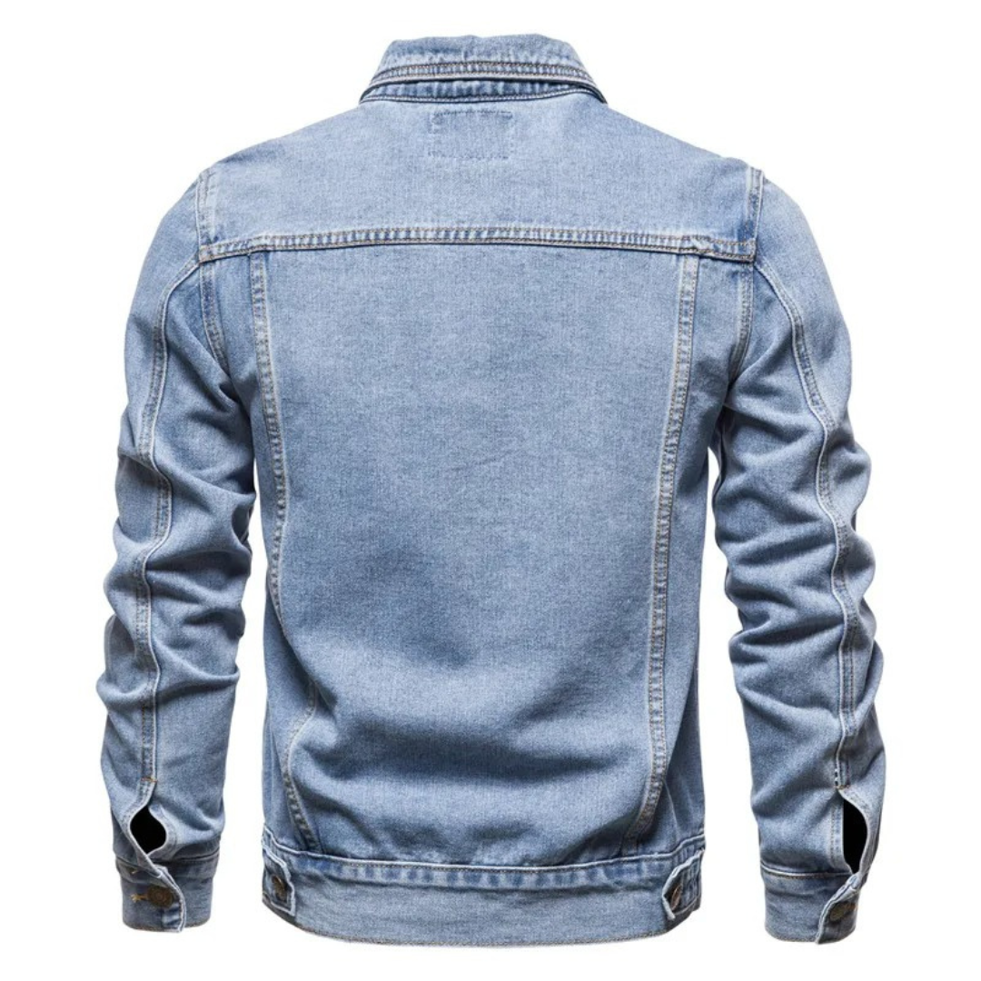 Men’s Vintage Denim Jacket – Ironweft Classic Cotton Outerwear