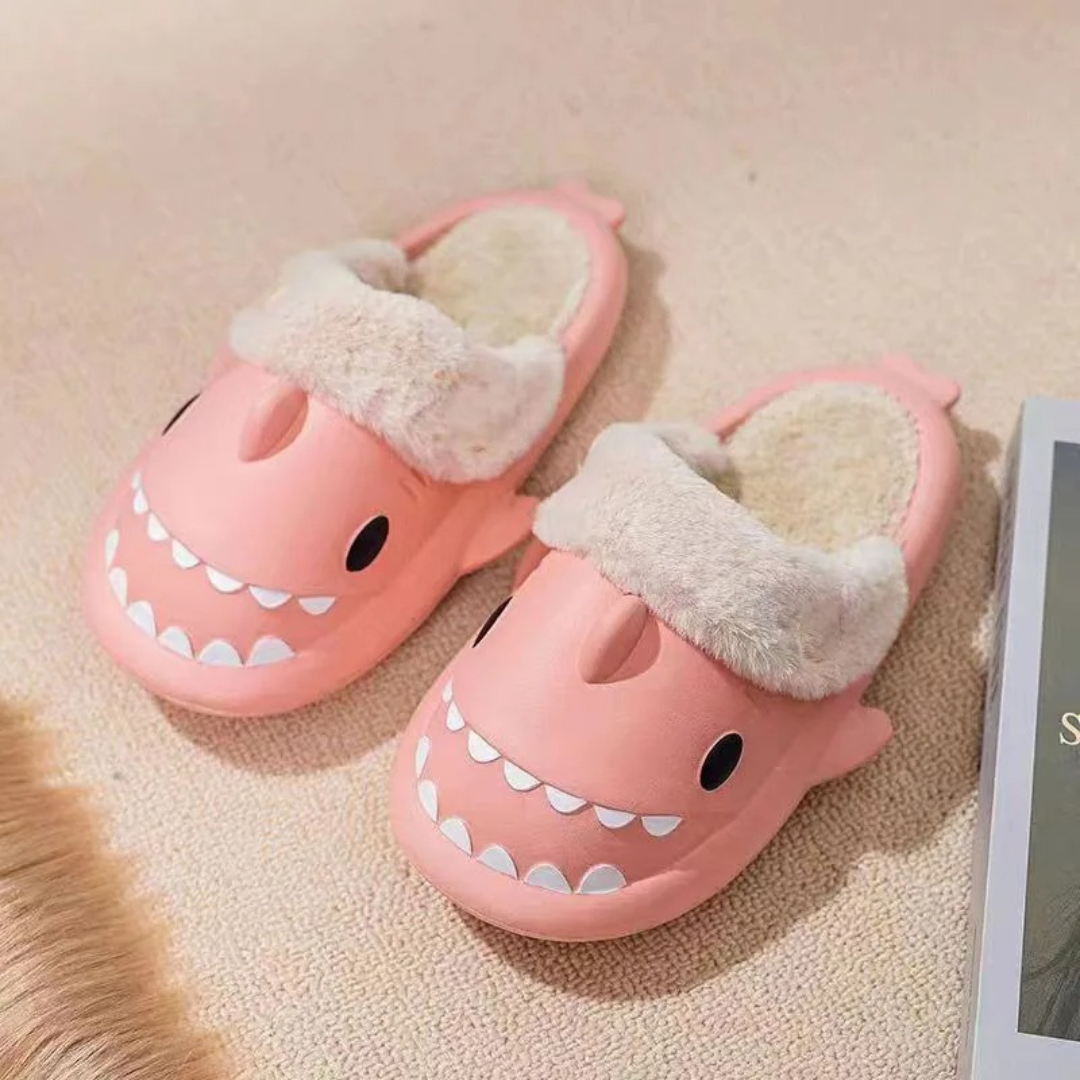 Slipper Sharks with Removable Plush Liner – CosyBite Indoor Slippers