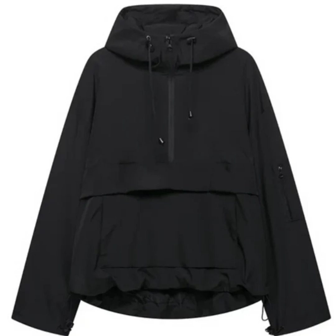 Waterproof All-Weather Coat with Hood & Front Pocket – StormShield Parka