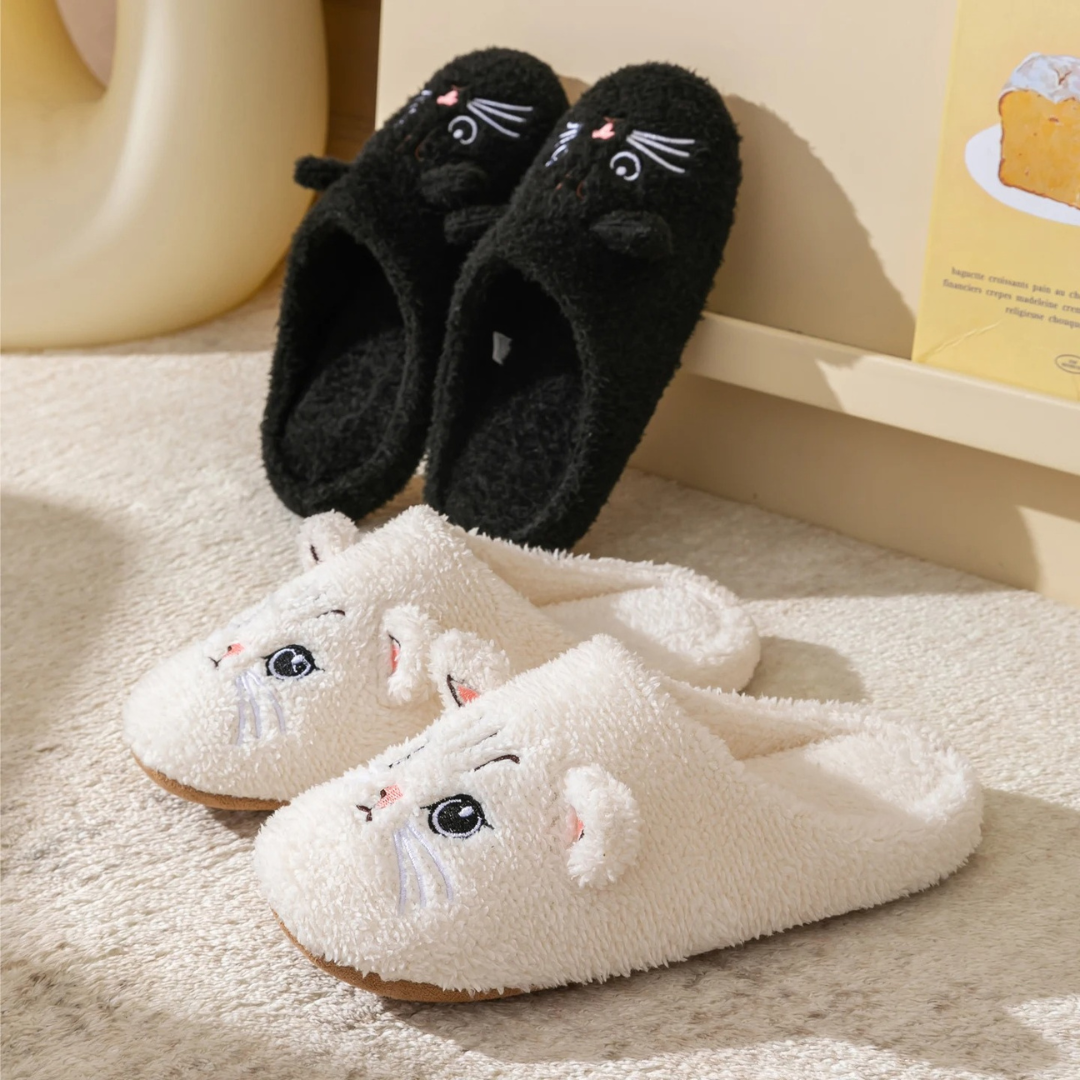 Slipper – CozyWhisker Cat Face Indoor Slippers