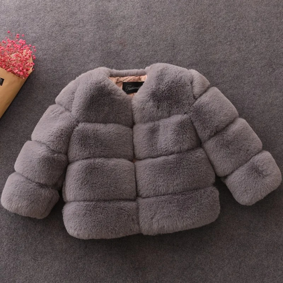 Baby Jacket – SnowBlush Faux Fur Children’s Winter Coat