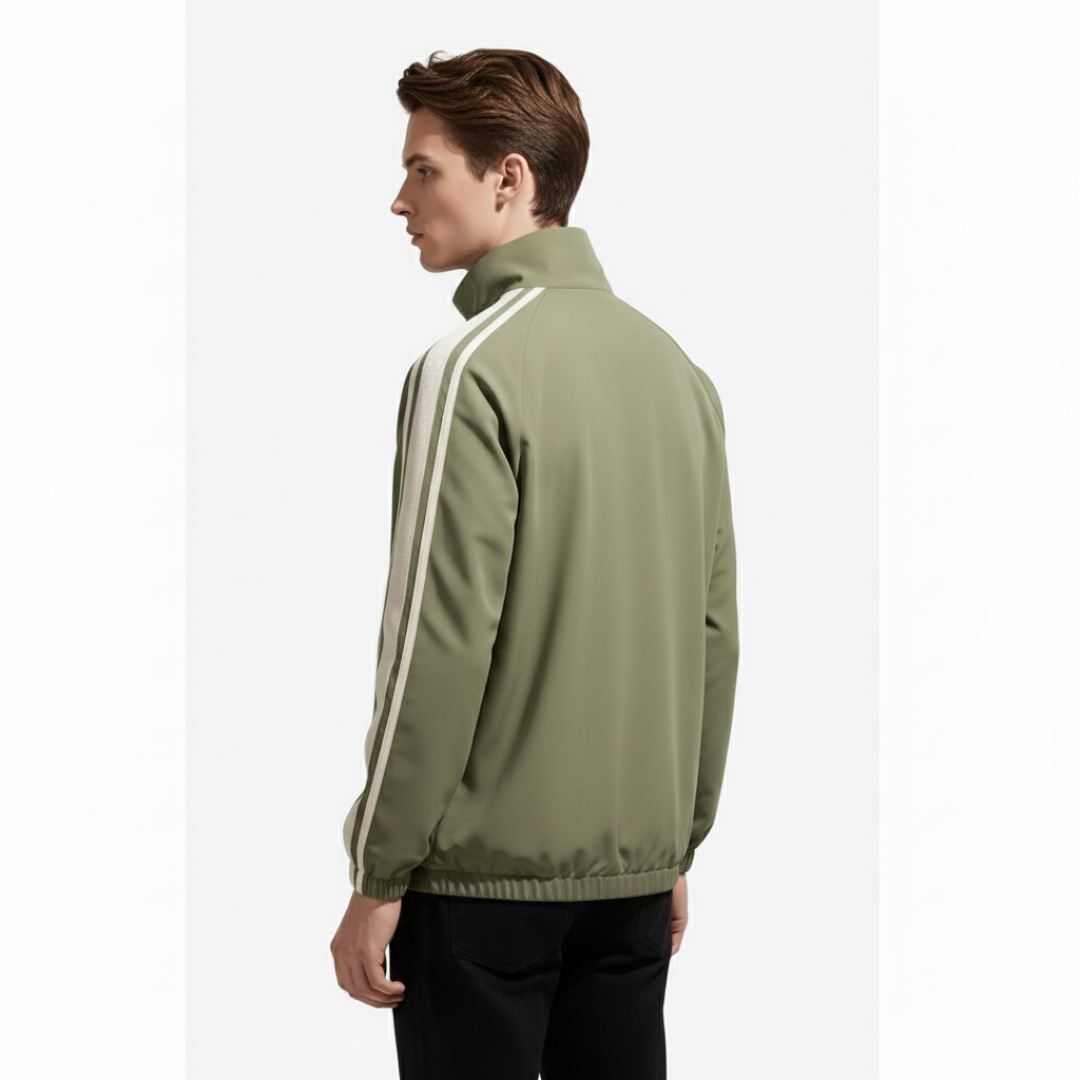 Unisex Windproof Reversible Track Jacket – Zip-Up Shell