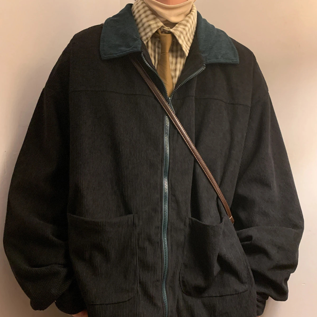 Men’s Retro Corduroy Bomber Jacket – Broadmoor Zip Jacket