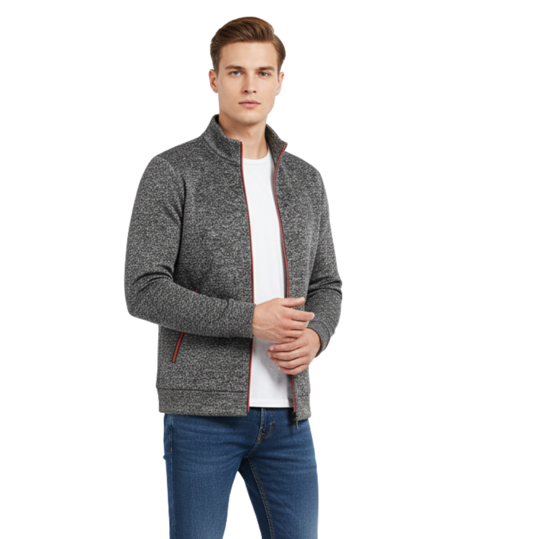 Men’s Full Zip Fleece Jacket – Thermal Knit