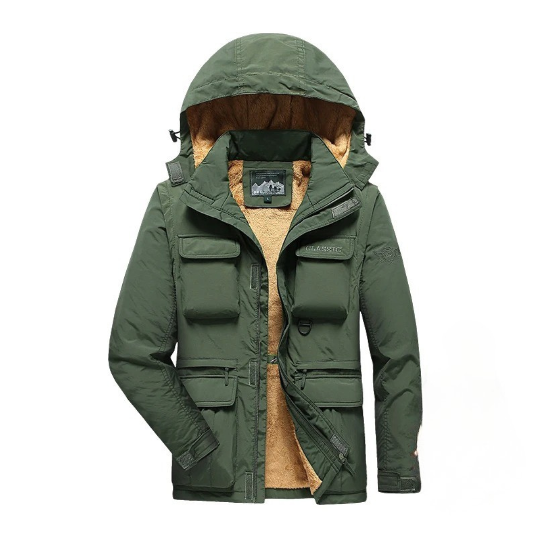 Men’s 3-in-1 Waterproof Jacket – Convertible Outdoor Coat