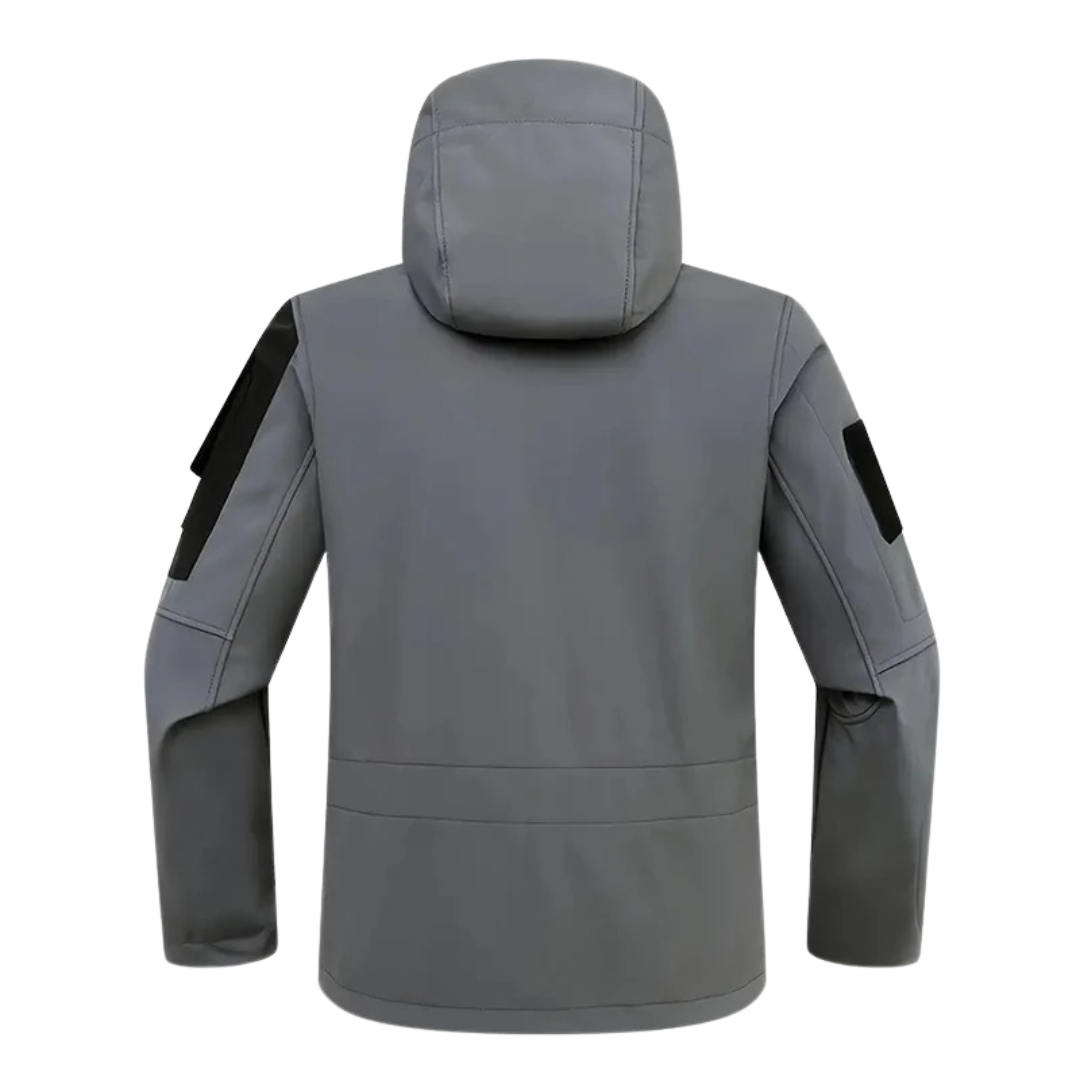 Men’s Waterproof Tactical Fleece Jacket – Windproof Softshell with Hood