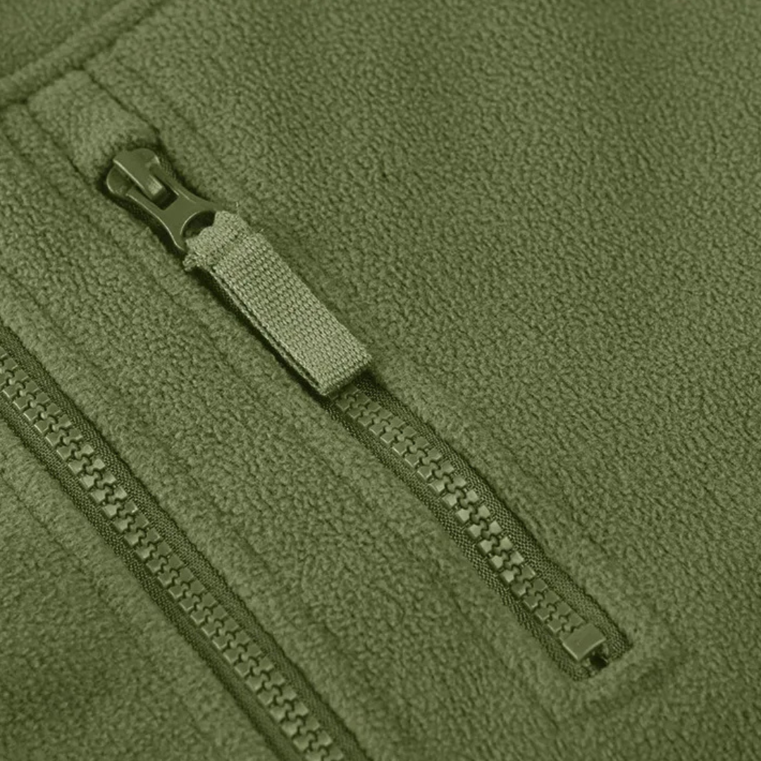 Men’s Thermal Fleece Jacket – Tactical Zip-Up Outdoor Jacket