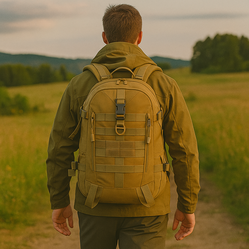 Robust Outdoor Backpack 40L with Reflector – Pickag ReconPack