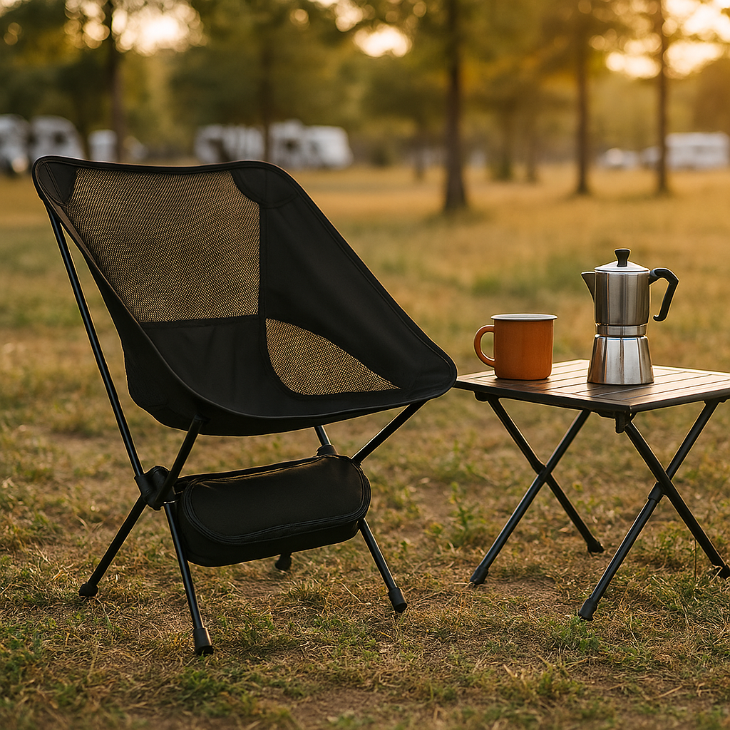 Folding Chair with Backrest & High Load Capacity – LightSeat Pro