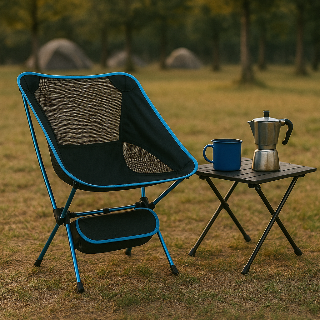 Folding Chair with Backrest & High Load Capacity – LightSeat Pro