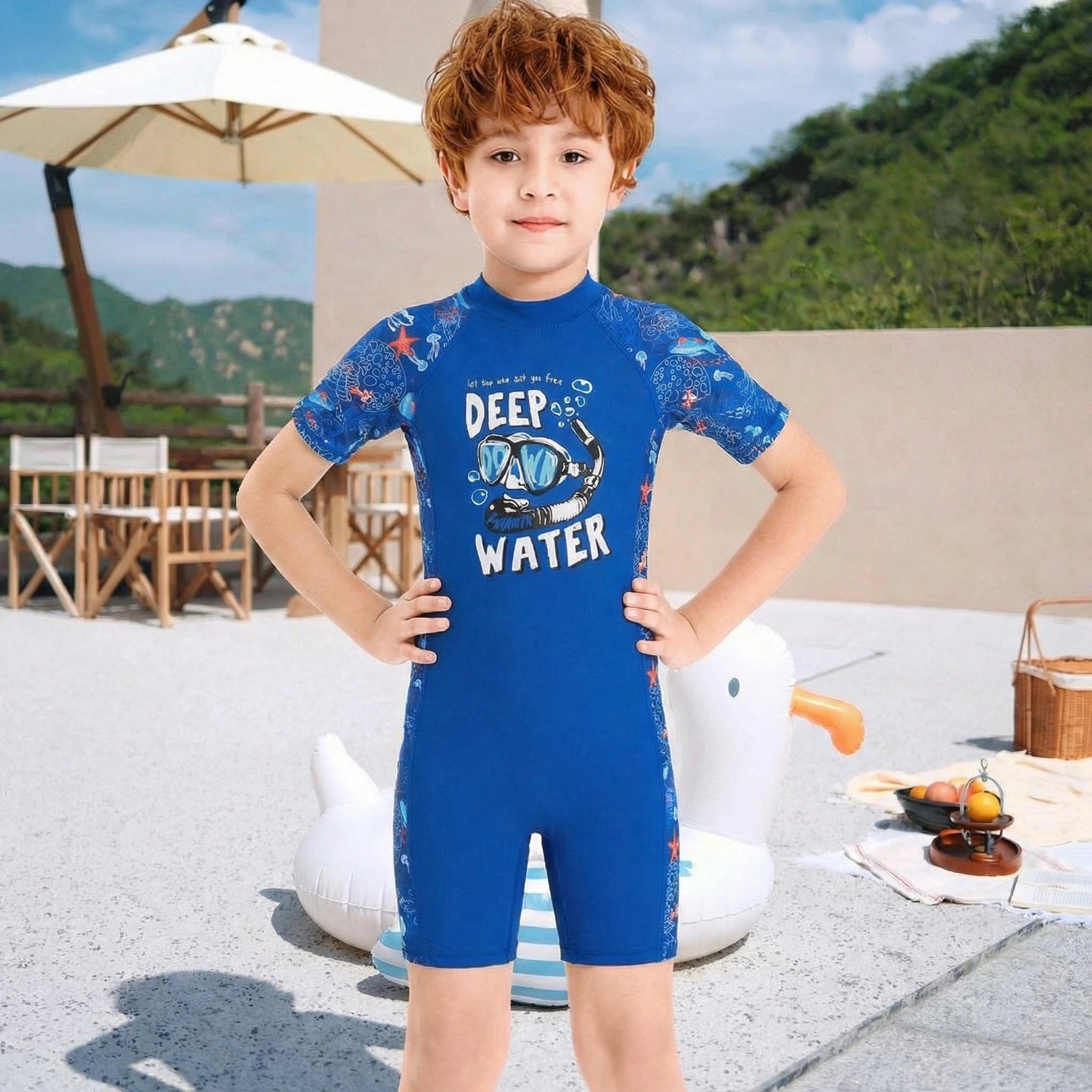 Nordspur | Aqualexy Short Sleeve Kids Swimsuit