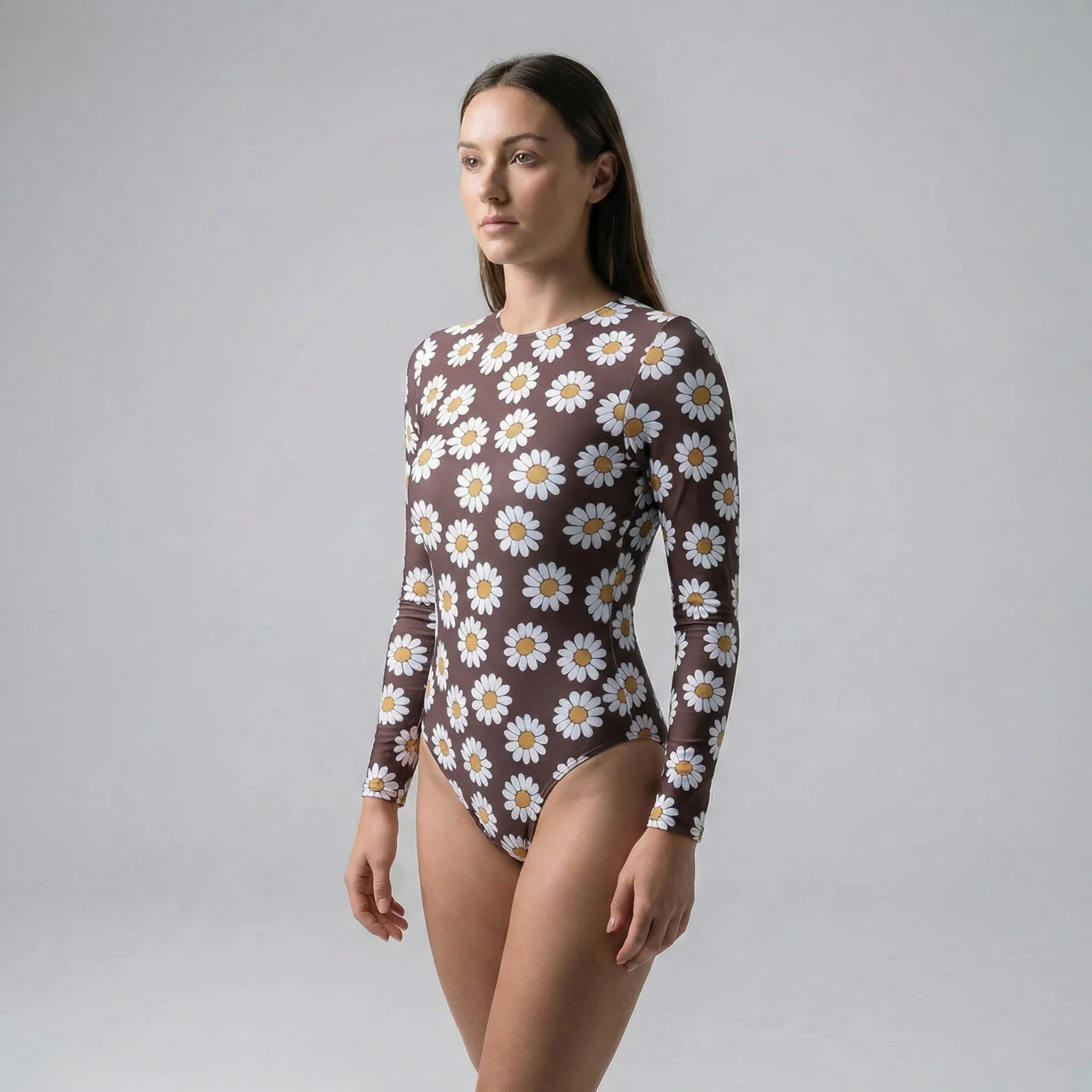 Nordspur | Aquarellee Long Sleeve One Piece Swimsuit