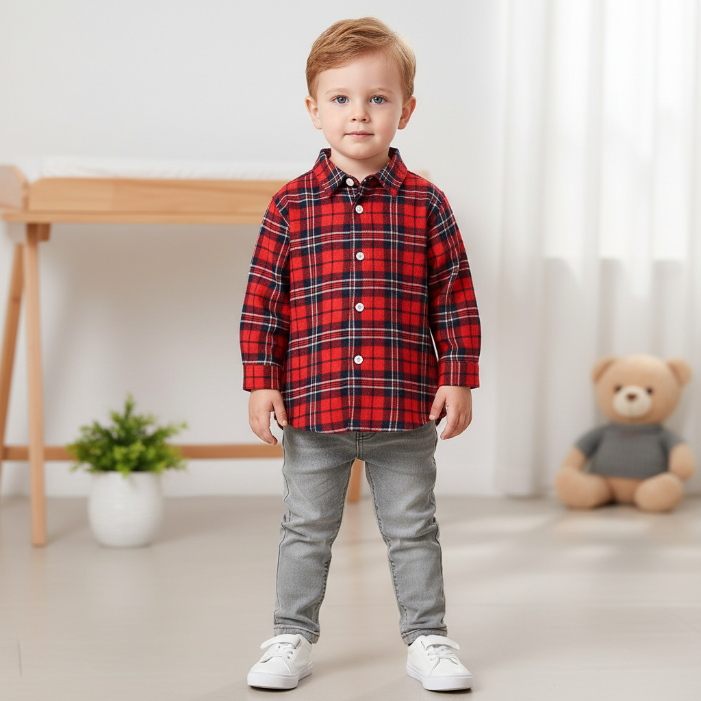 Nordspur | Brushed Cotton Plaid Shirt