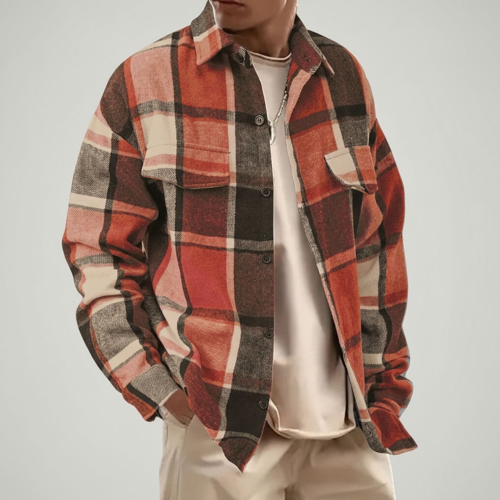 Nordspur | Brushed Plaid Button Shirt