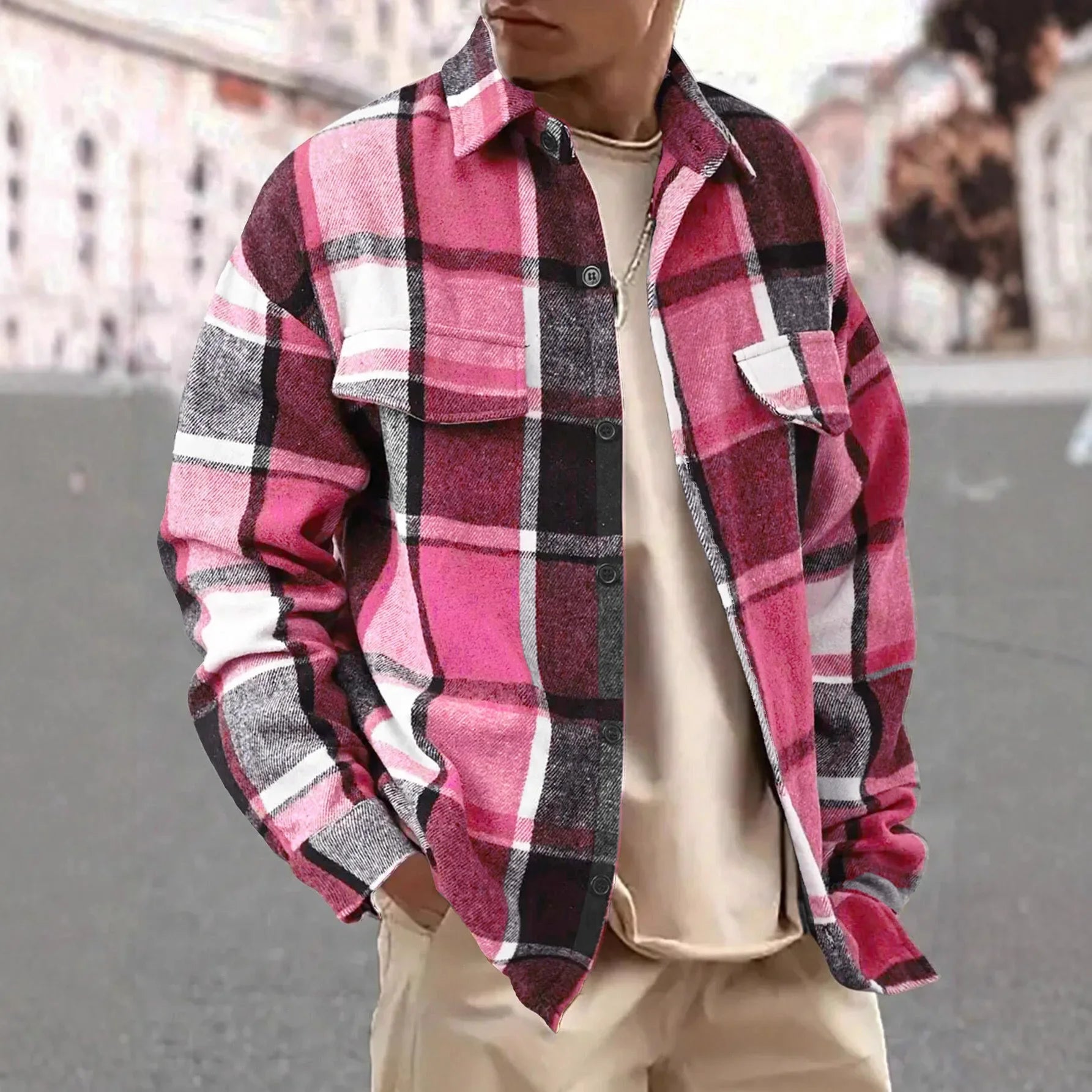 Nordspur | Brushed Plaid Button Shirt