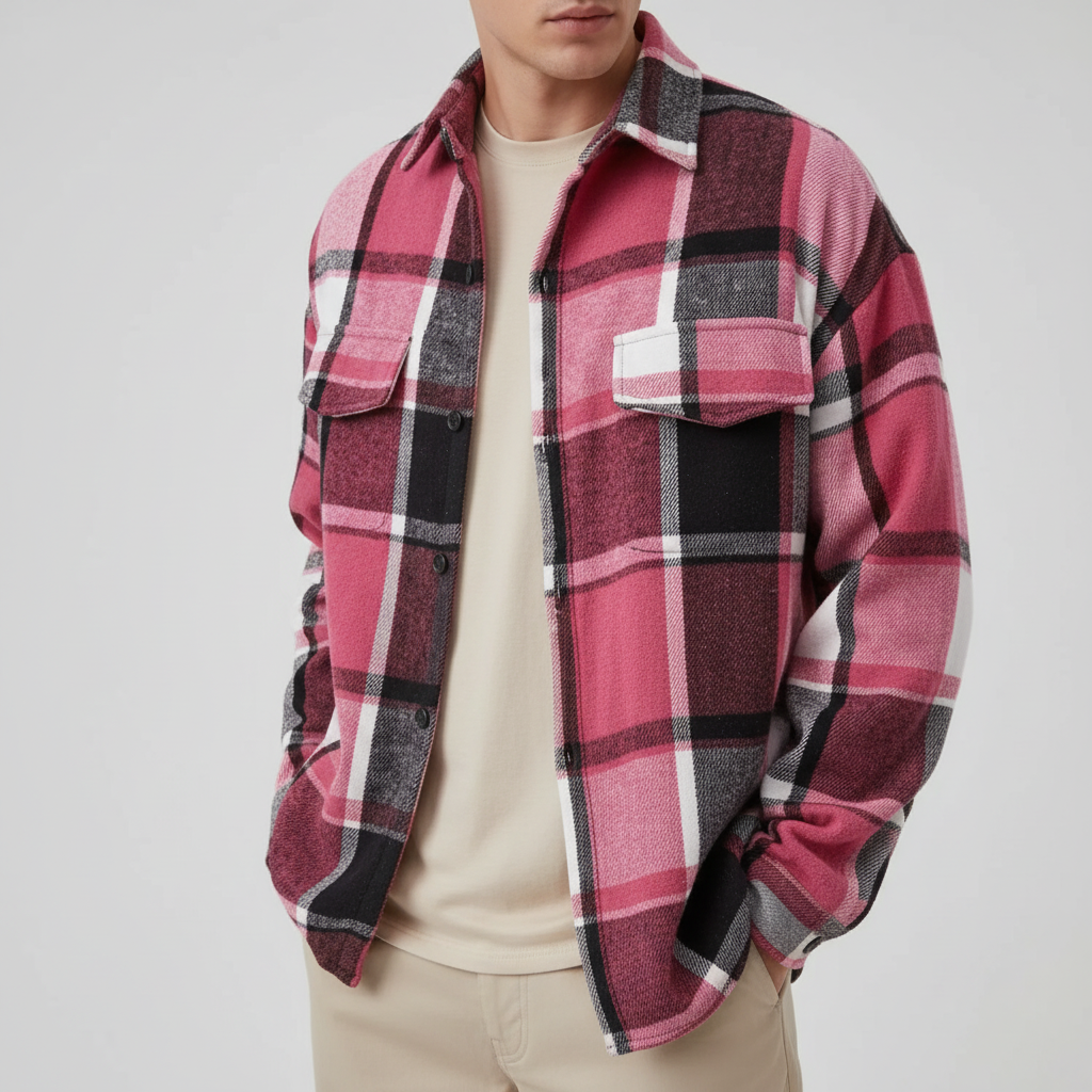 Nordspur | Brushed Plaid Button Shirt