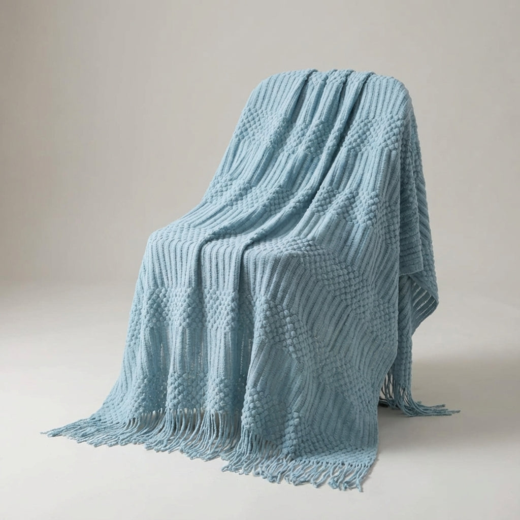 Nordspur | CasaVello Colorful Knit Throw Blanket