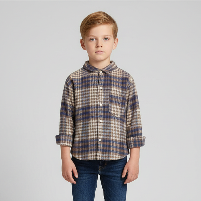 Nordspur | Children Long Sleeve Flannel Shirt