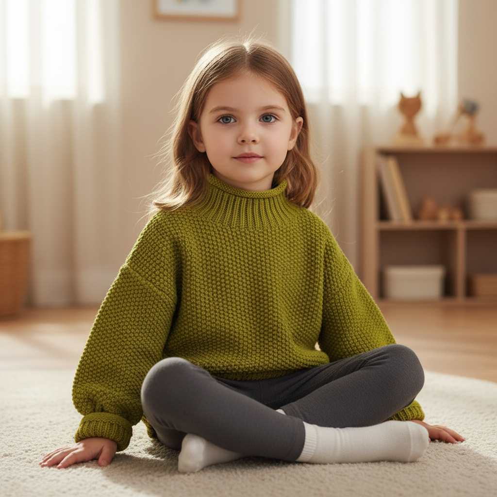 Nordspur | Children Ribbed Turtleneck Sweater
