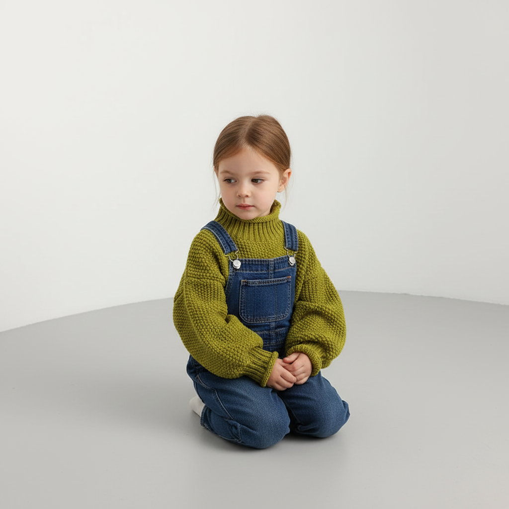 Nordspur | Children Ribbed Turtleneck Sweater