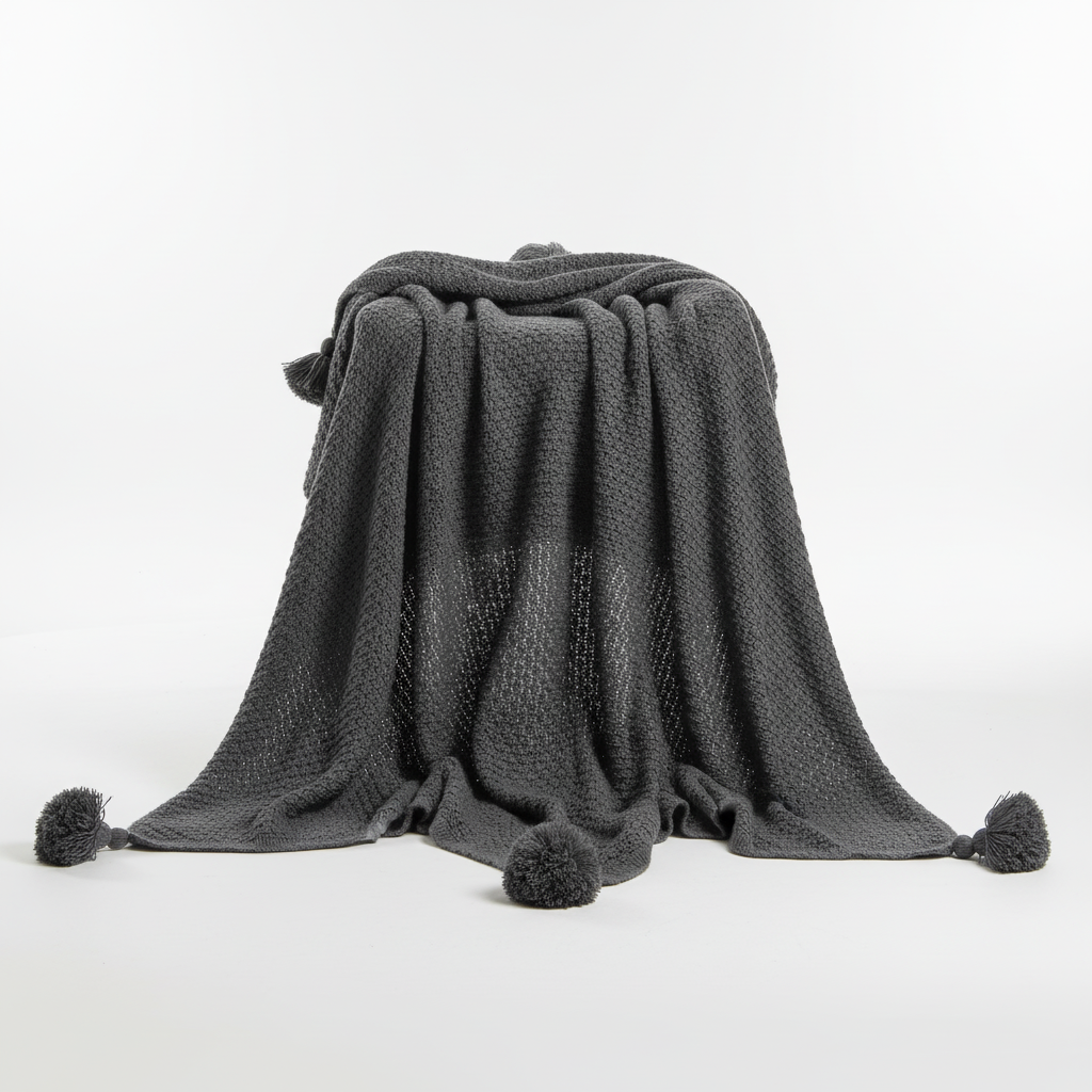 Nordspur | Chunky Knit Tassel Throw