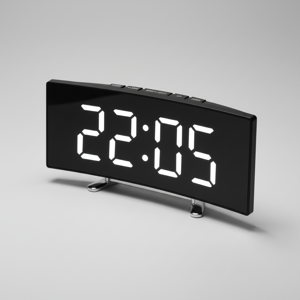 Nordspur | CurvoGlow Curved LED Alarm Clock
