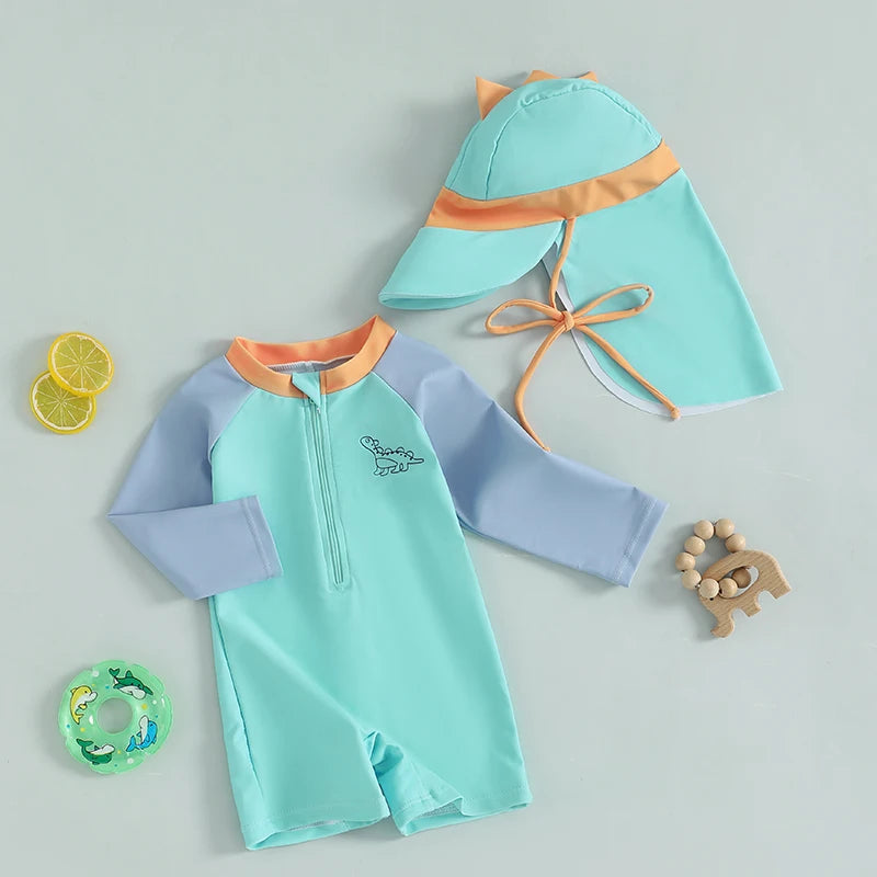 Nordspur | DinoSplash Long Sleeve Swim Romper