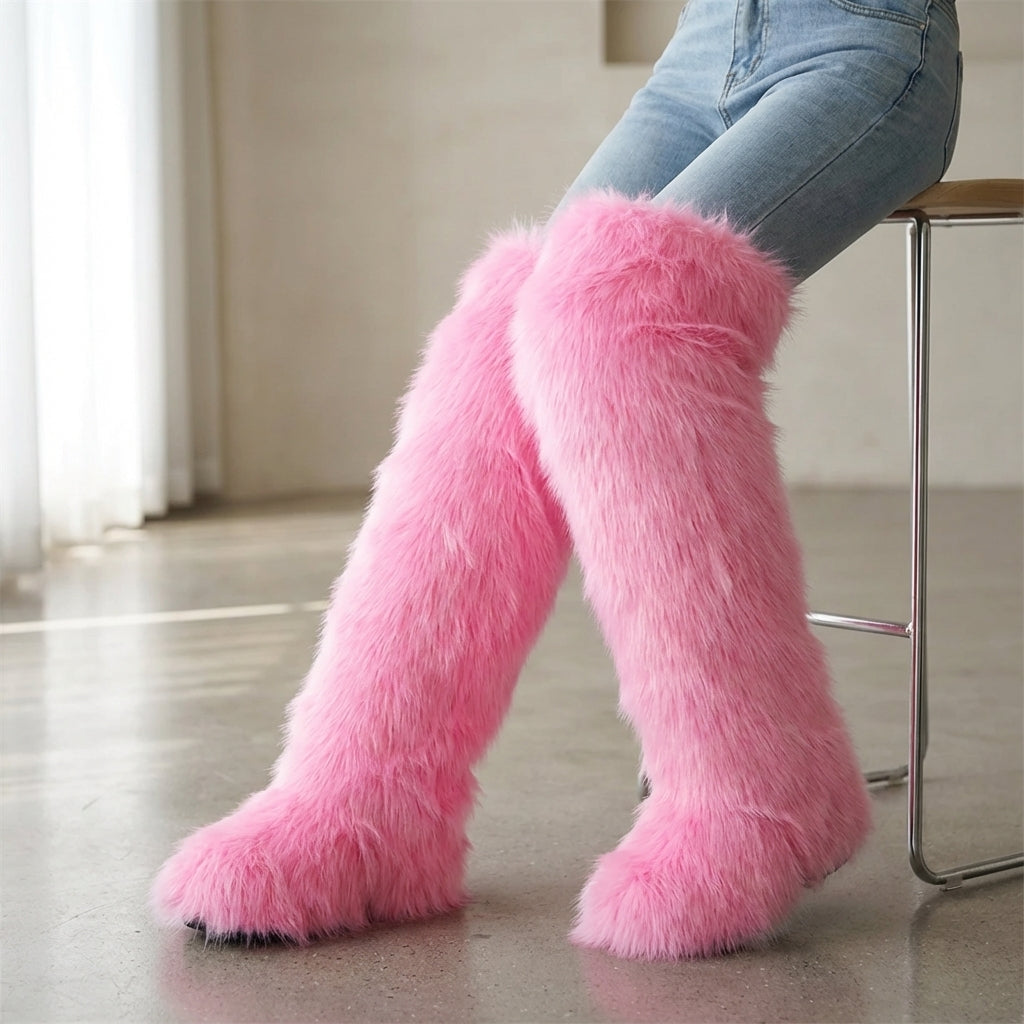 Nordspur | Flarielle Over The Knee Fur Boots