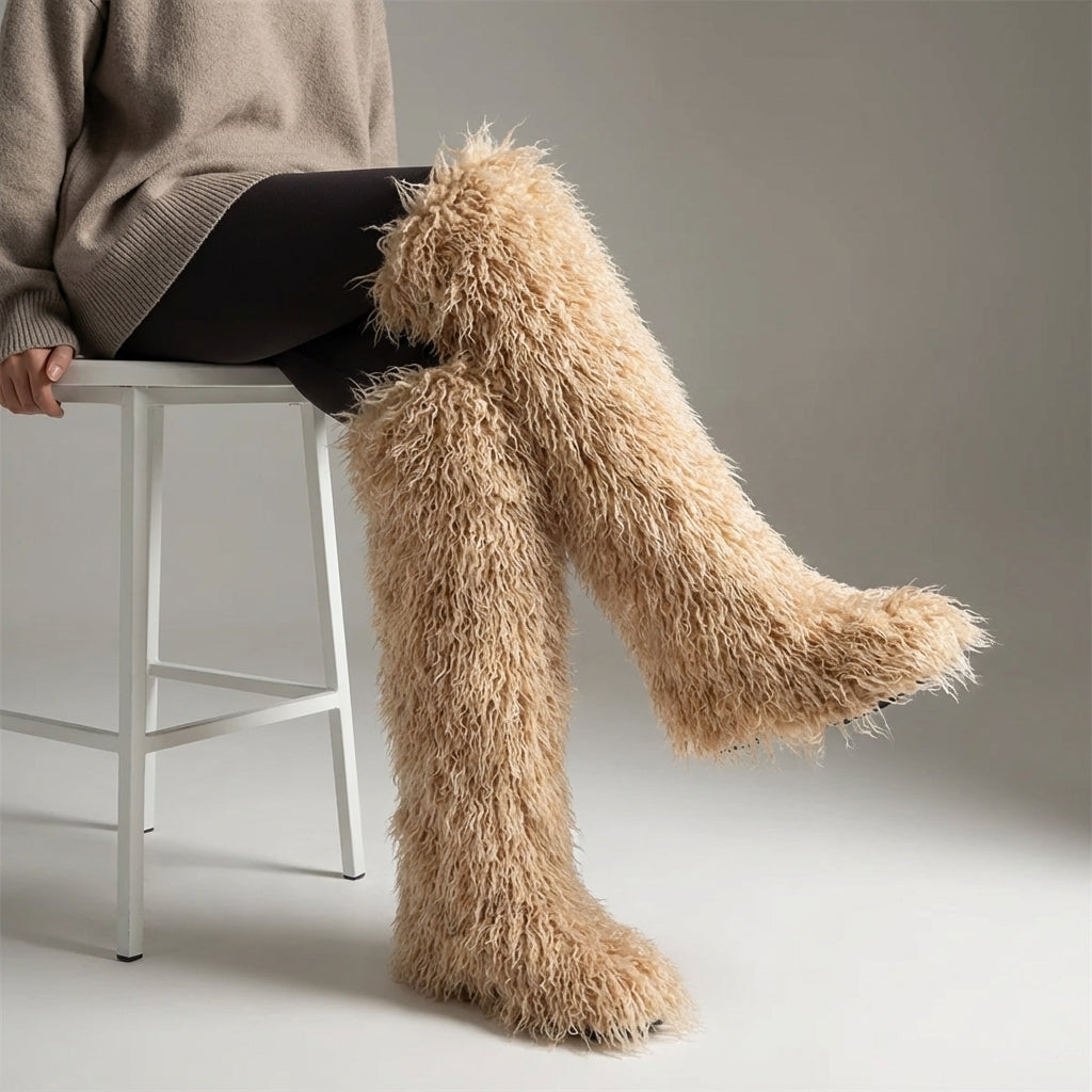Nordspur | Flarielle Over The Knee Fur Boots