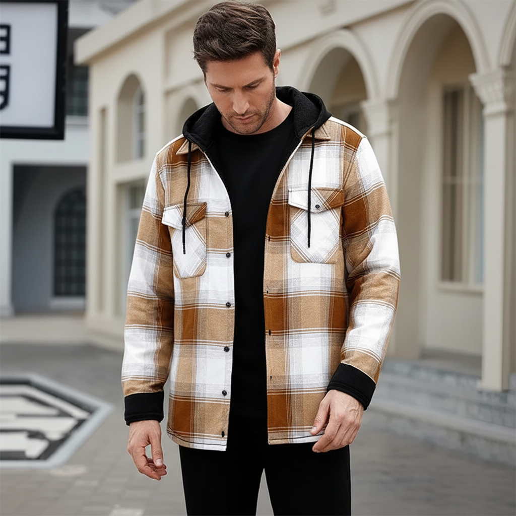 Nordspur | Fleece Lined Hooded Shirt