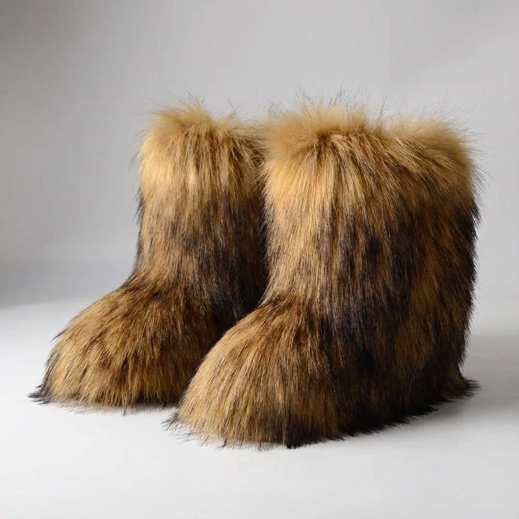 Nordspur | Furrique Mid Calf Fluffy Boots