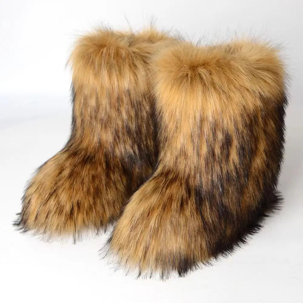 Nordspur | Furrique Mid Calf Fluffy Boots