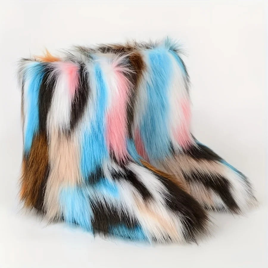 Nordspur | Furrique Mid Calf Fluffy Boots