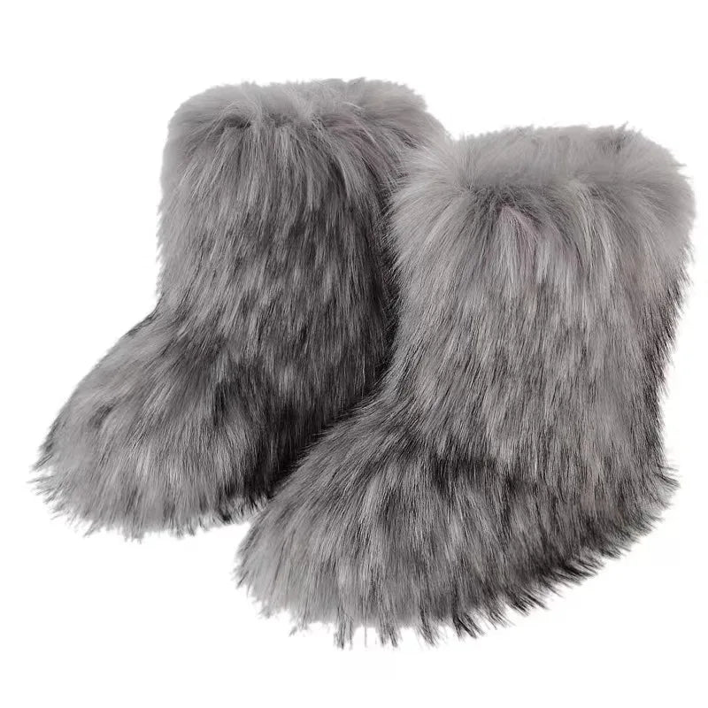 Nordspur | Furrique Mid Calf Fluffy Boots