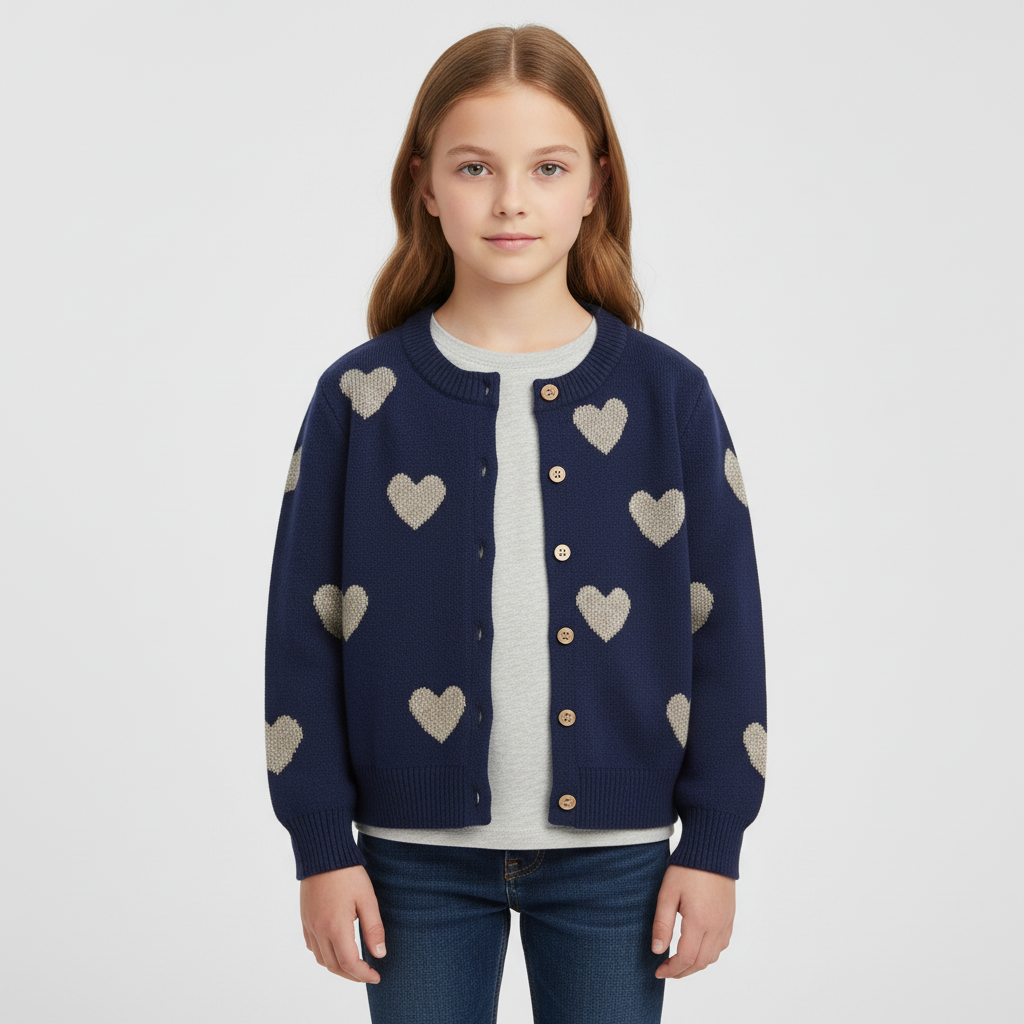 Nordspur | Girls Knitted Button Cardigan