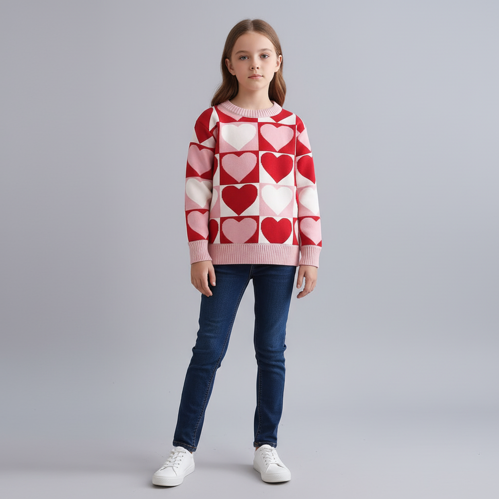 Nordspur | Girls Knitted Crewneck Sweater