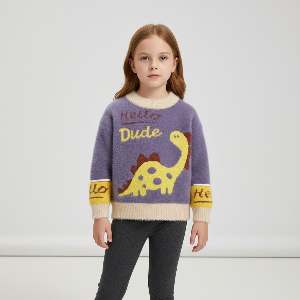 Nordspur | Kids Cartoon Fleece Sweater